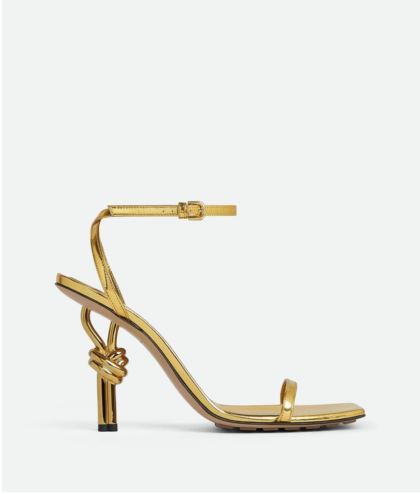 Women's Knot Sandal in Gold Product Image