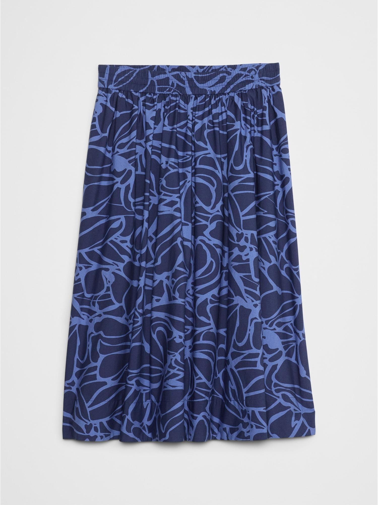 Poplin Midi Skirt Product Image