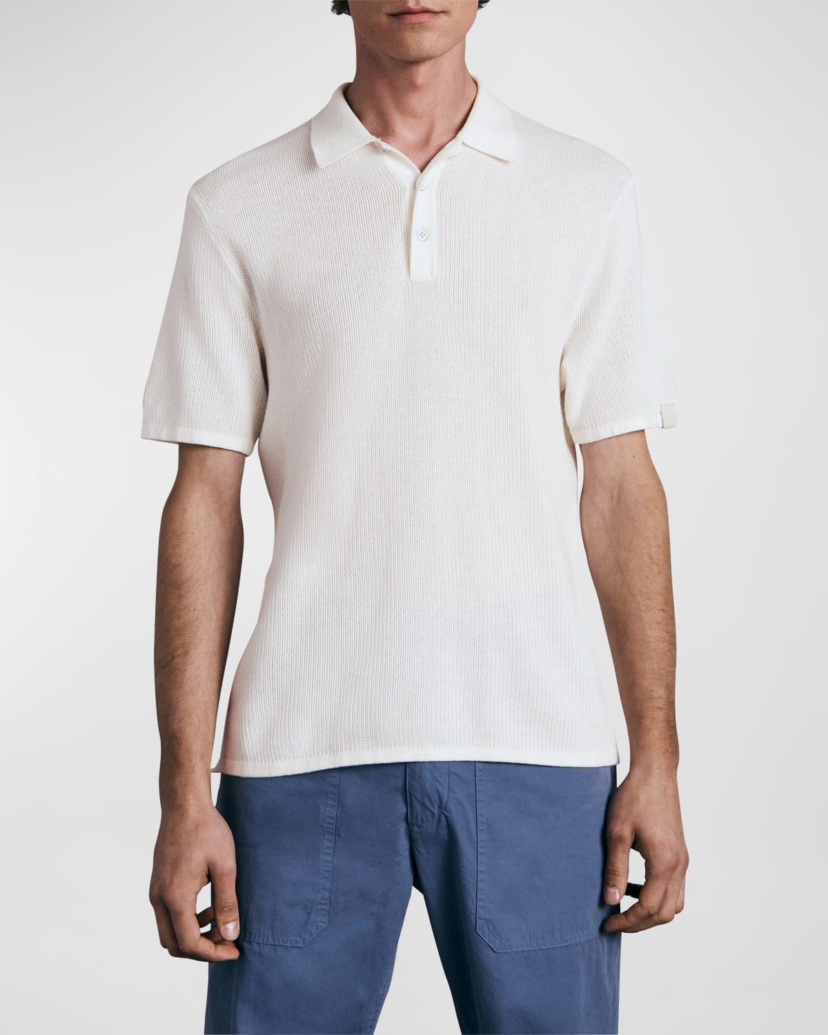 Mens Harvey Knit Polo Shirt Product Image