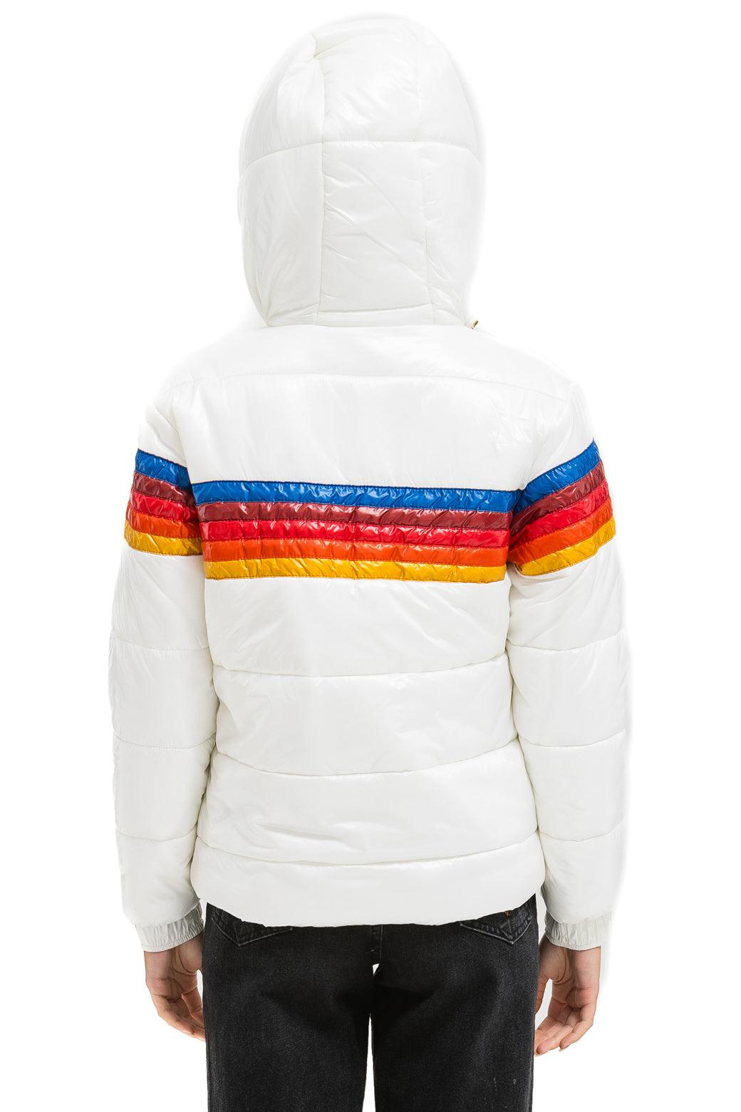 5 STRIPE TREKKER JACKET - GLOSSY WHITE Female Product Image