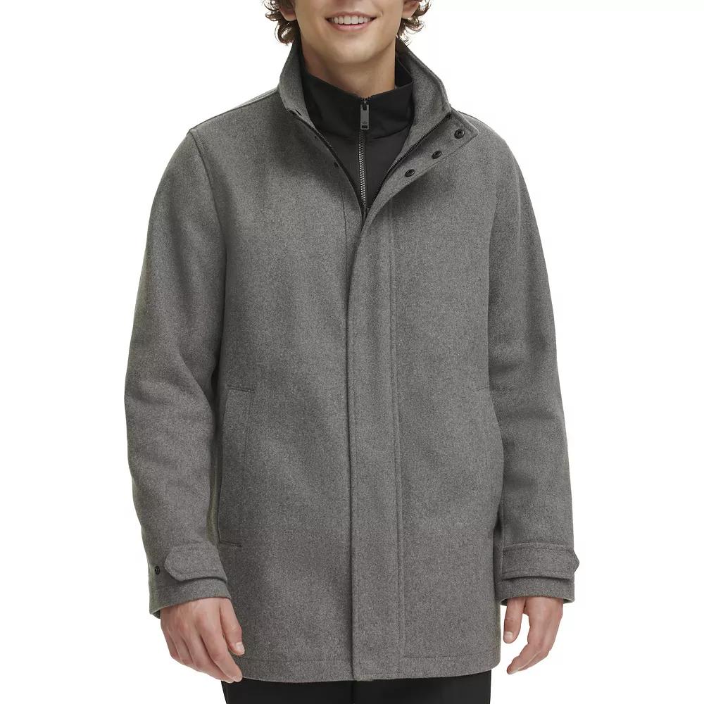 Men's Dockers® Wool Blend Walking Coat with Quilted Bib,  Product Image