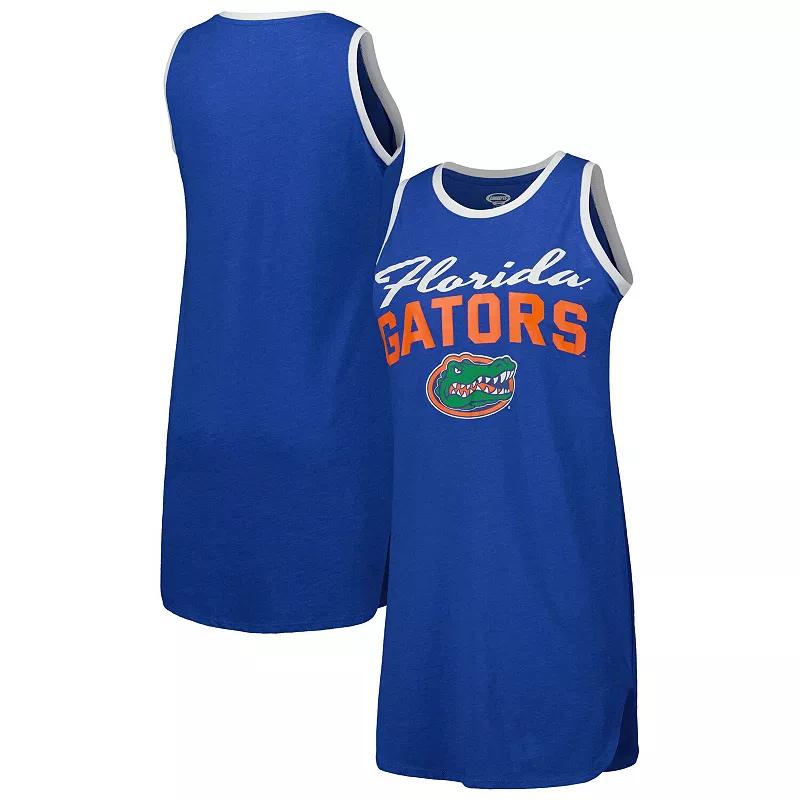 Women's Concepts Sport Royal Florida Gators Tank Top Nightshirt, Size: Large, Blue Product Image
