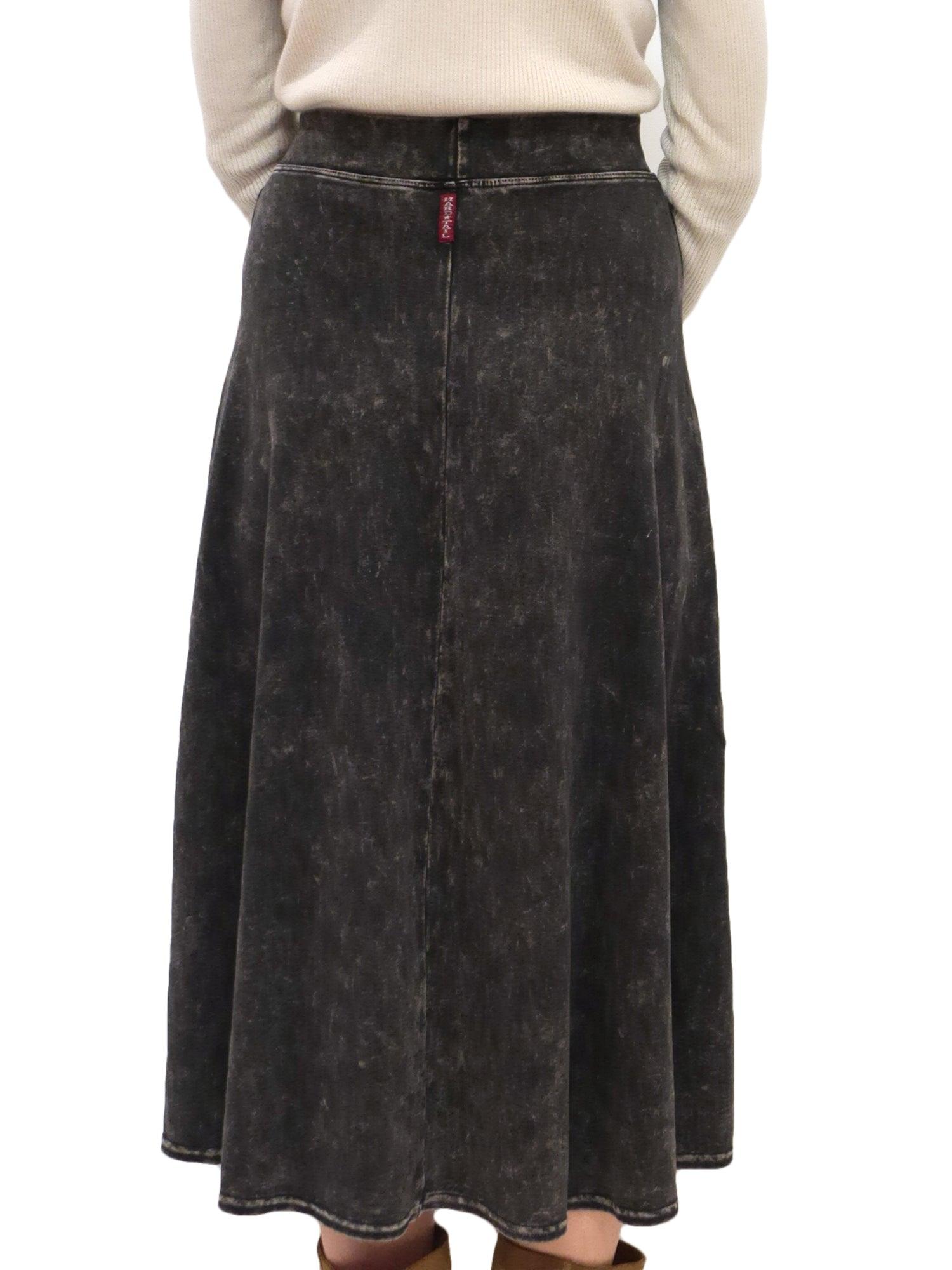 Hard Tail Flat Waist Midi Skirt B-154 Product Image