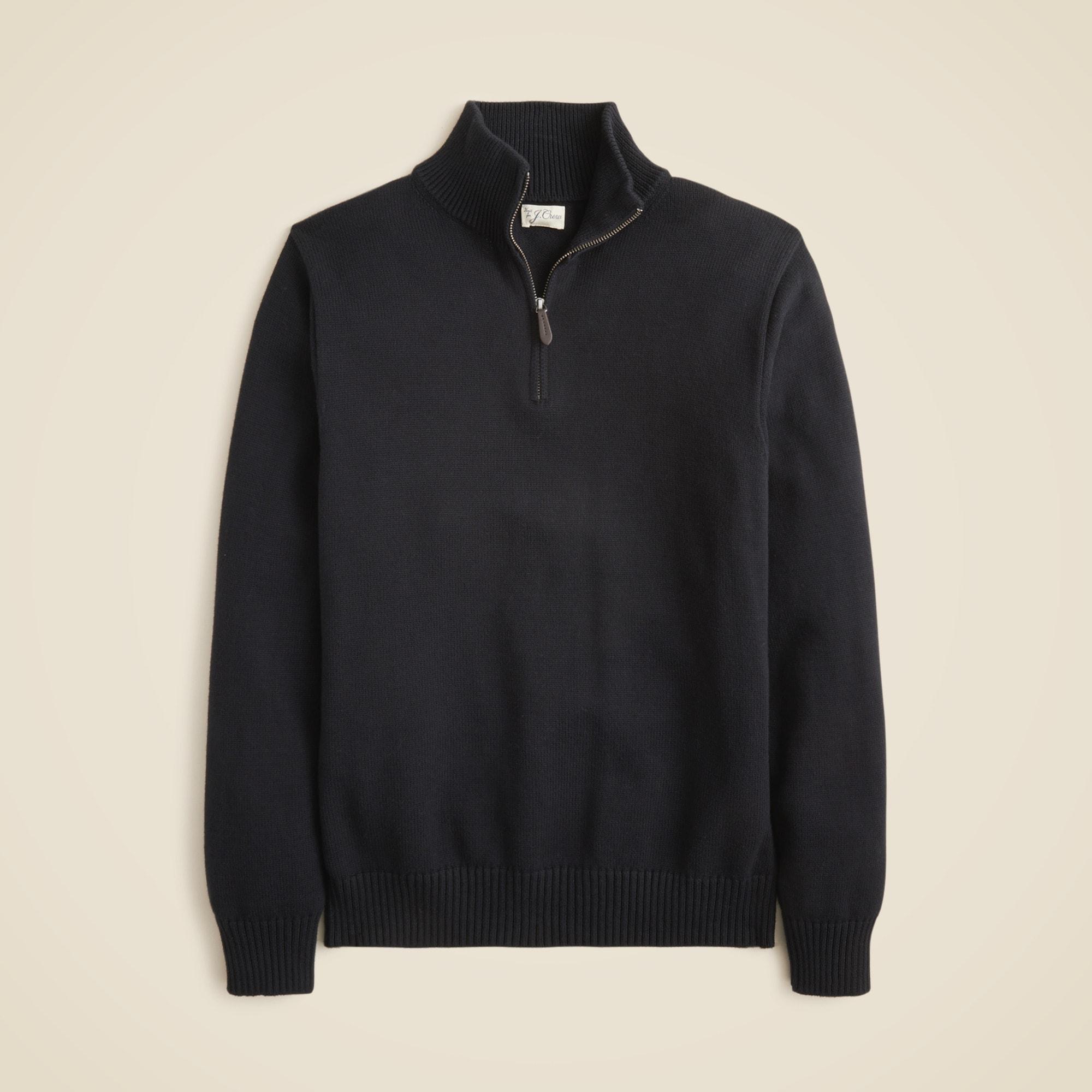 Heritage cotton half-zip sweater Product Image