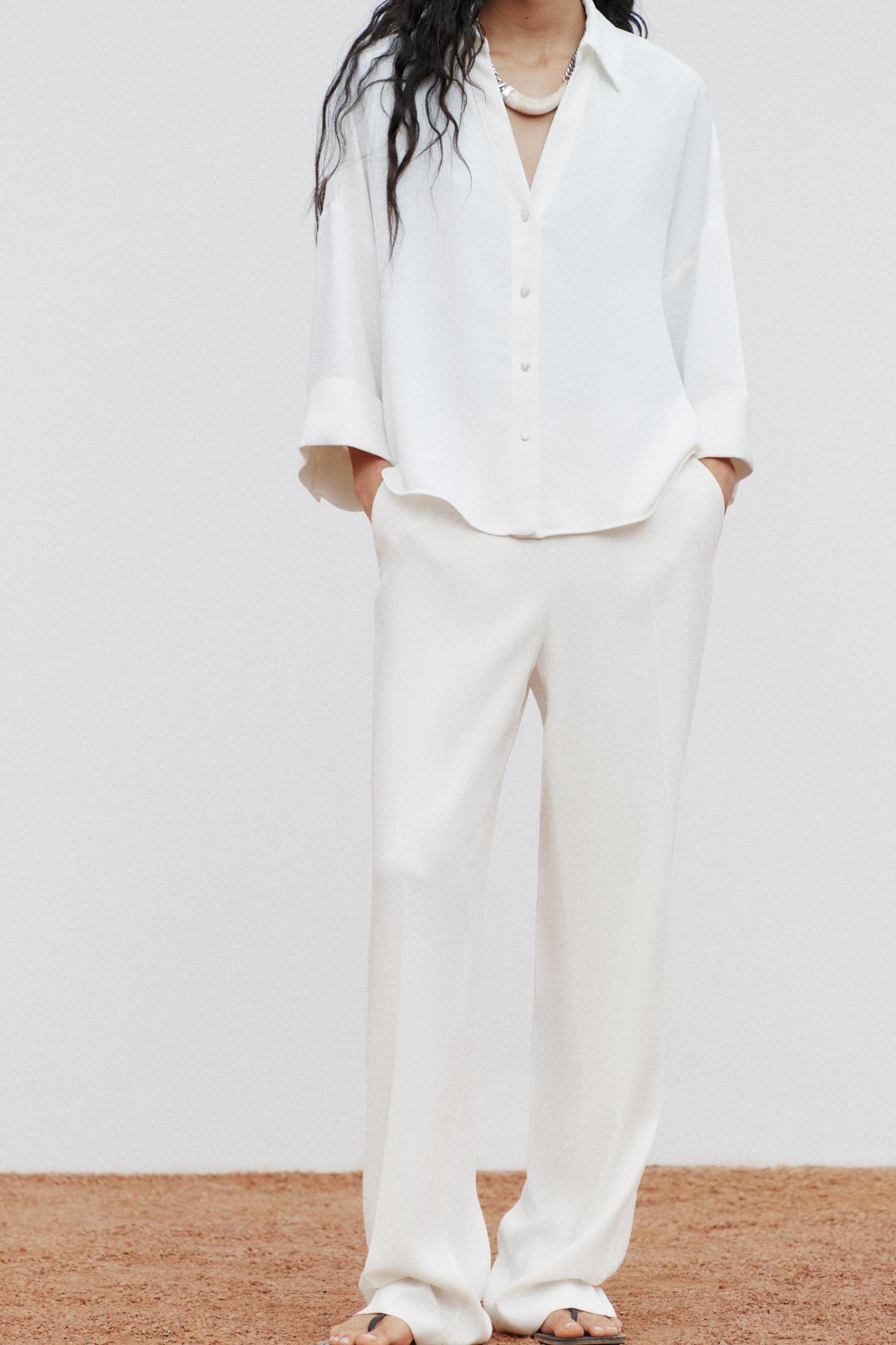 FLOWY STRAIGHT LEG PANTS Product Image