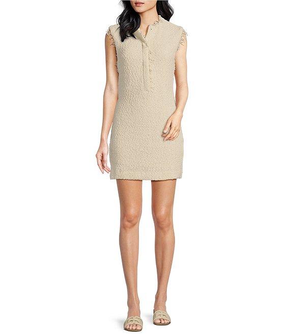 IRO Solai Tweed Knit Crew Neck Sleeveless Dress Product Image