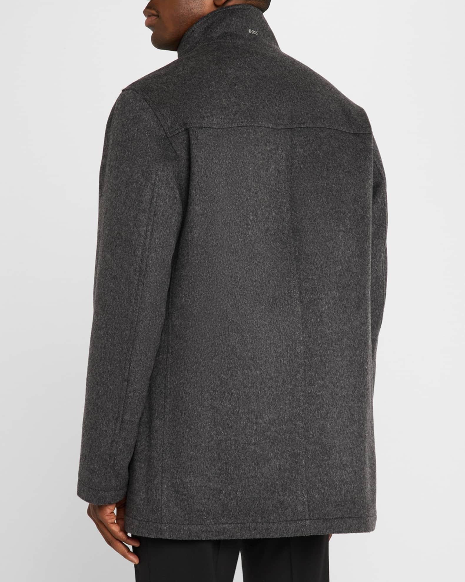Men's Coxtan Wool-Cashmere Coat with Removable Bib Product Image
