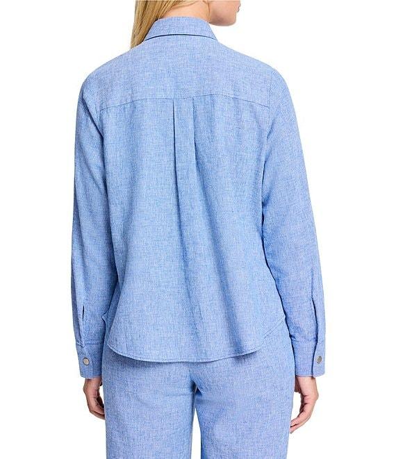 NIC + ZOE All-Around Point Collar Long Sleeve Shirt Jacket Product Image