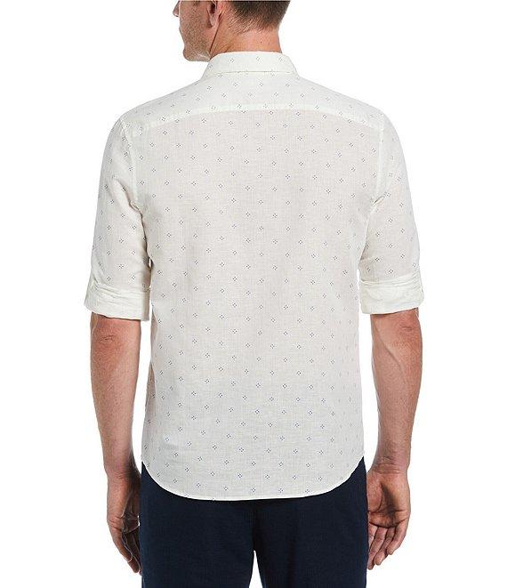 Perry Ellis Diamond Geo Print Long Sleeve Woven Shirt Product Image