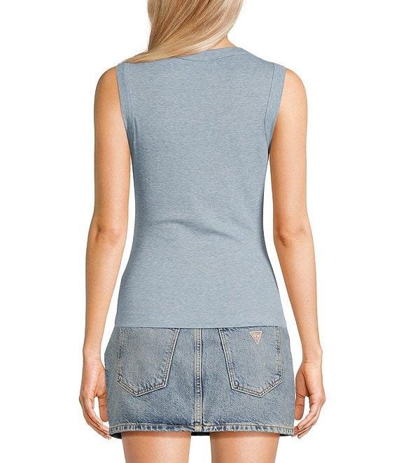 Guess Tina Sleeveless Rib Tank Top Product Image