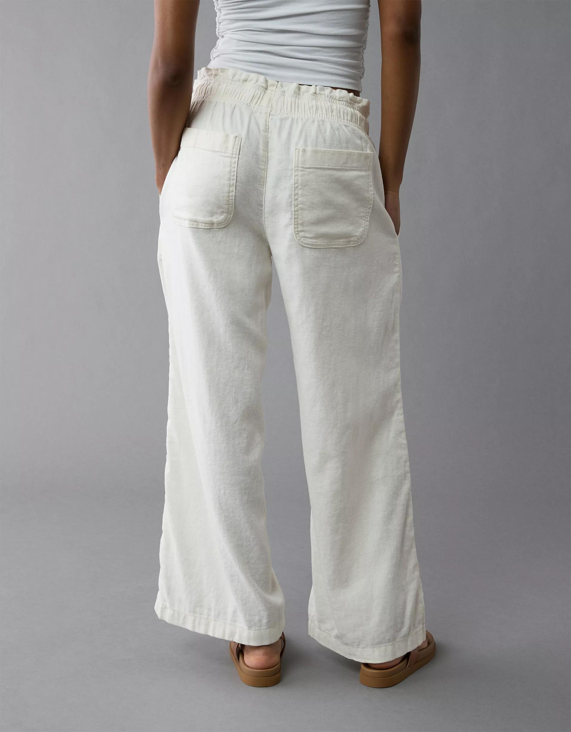 AE Dreamy Drape Linen-Blend Pull-On Pant Product Image