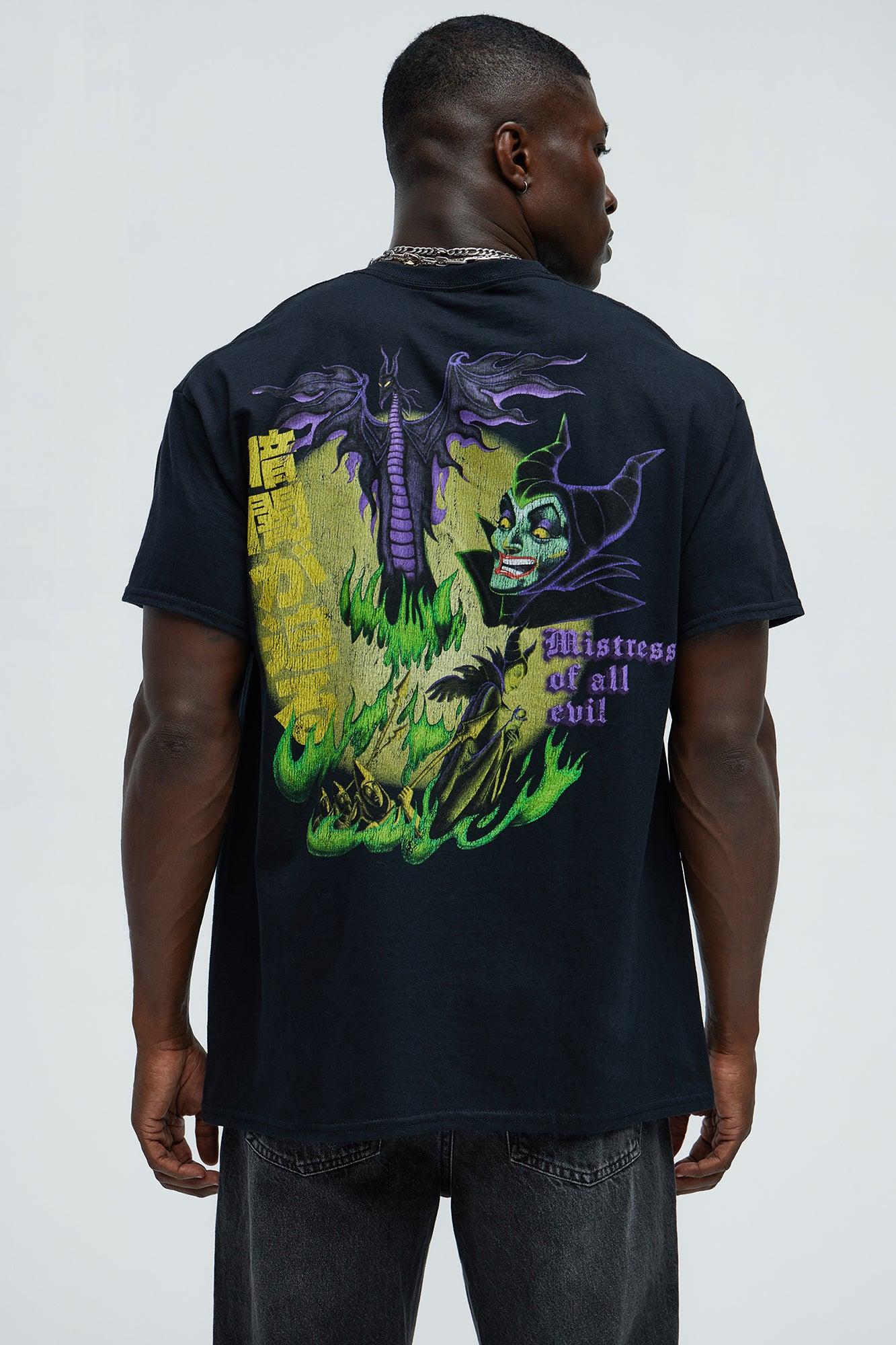 Disney Maleficent  Oversized Short Sleeve Tee - Black Product Image
