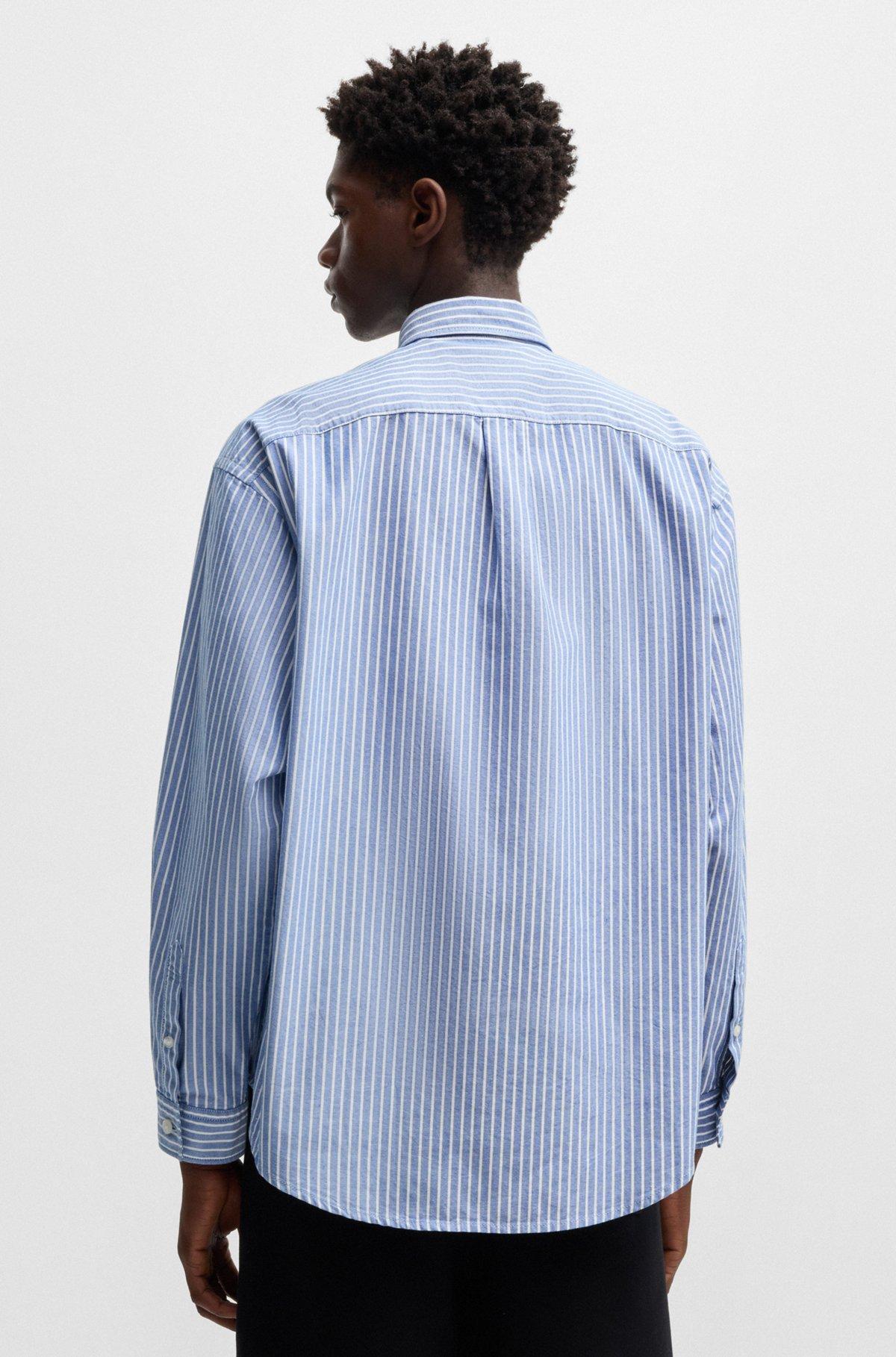 Oversize-fit button-down shirt in Oxford cotton Product Image