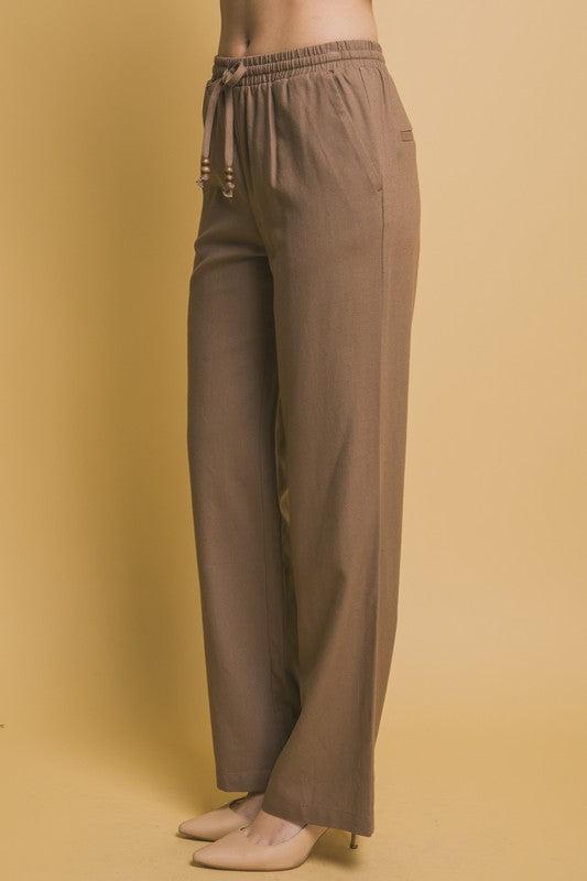 WARMER WEATHER LINEN BEACH PANTS Product Image