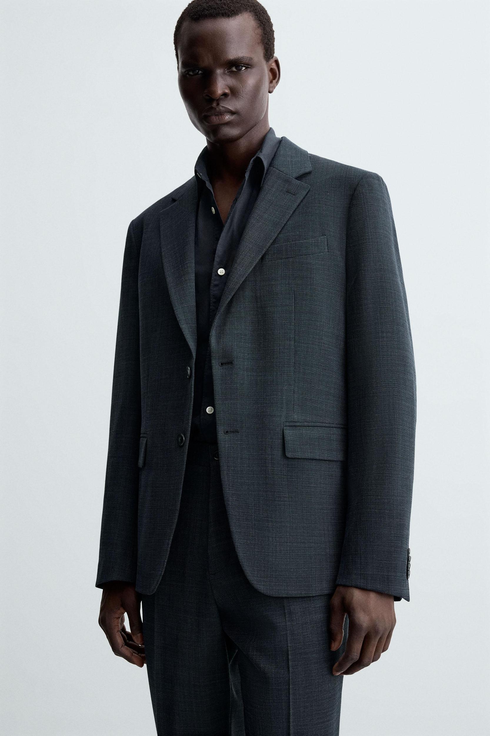 TEXTURED SUIT BLAZER Product Image