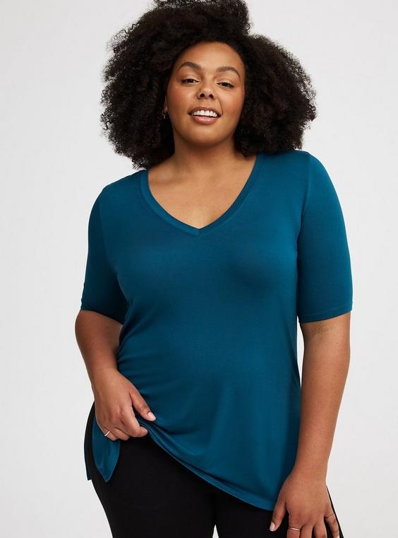 Super Soft V-Neck Tunic Tee Product Image