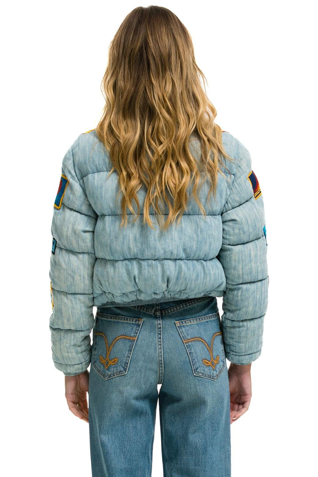 VINTAGE PATCH DENIM APRES PUFFER JACKET - VINTAGE Female Product Image