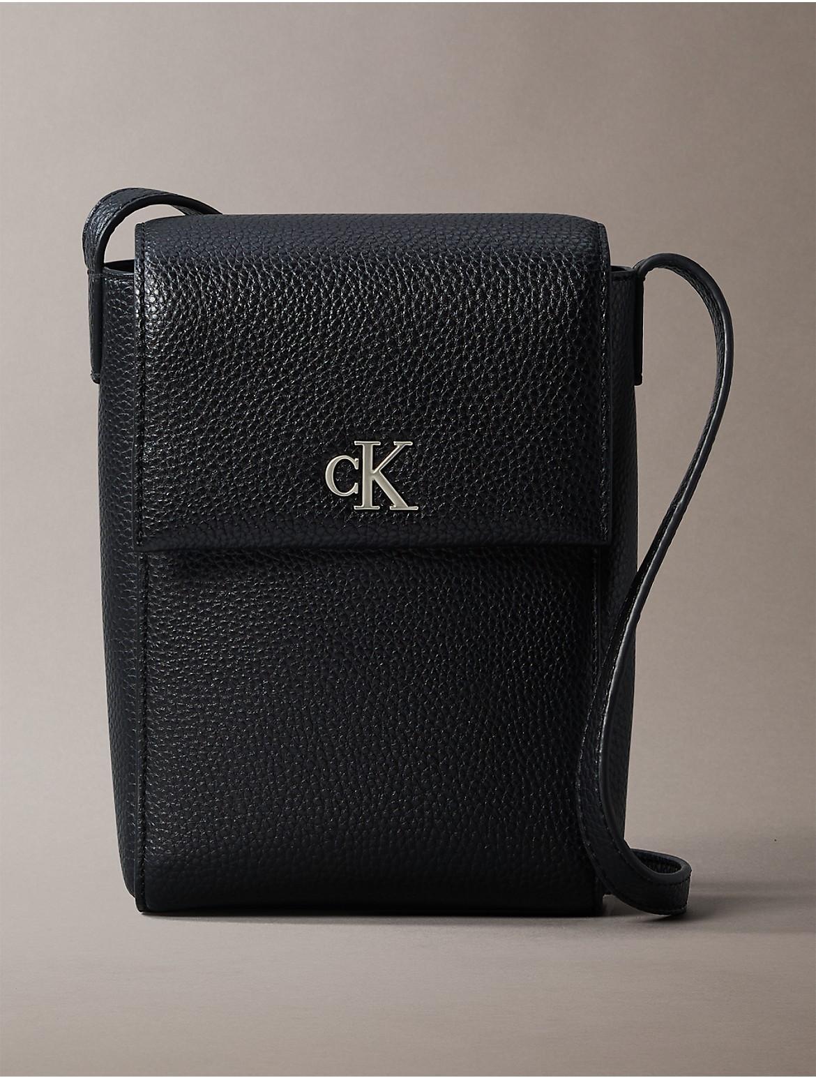 Calvin Klein Womens Minimal Monogram Phone Crossbody Bag Product Image