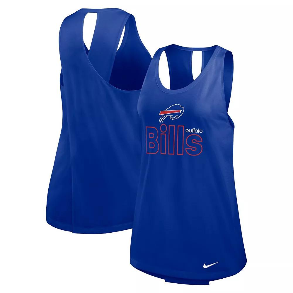 Women's Nike Royal Buffalo Bills  Crossback Performance Tank Top, Size: Small, Blue Product Image