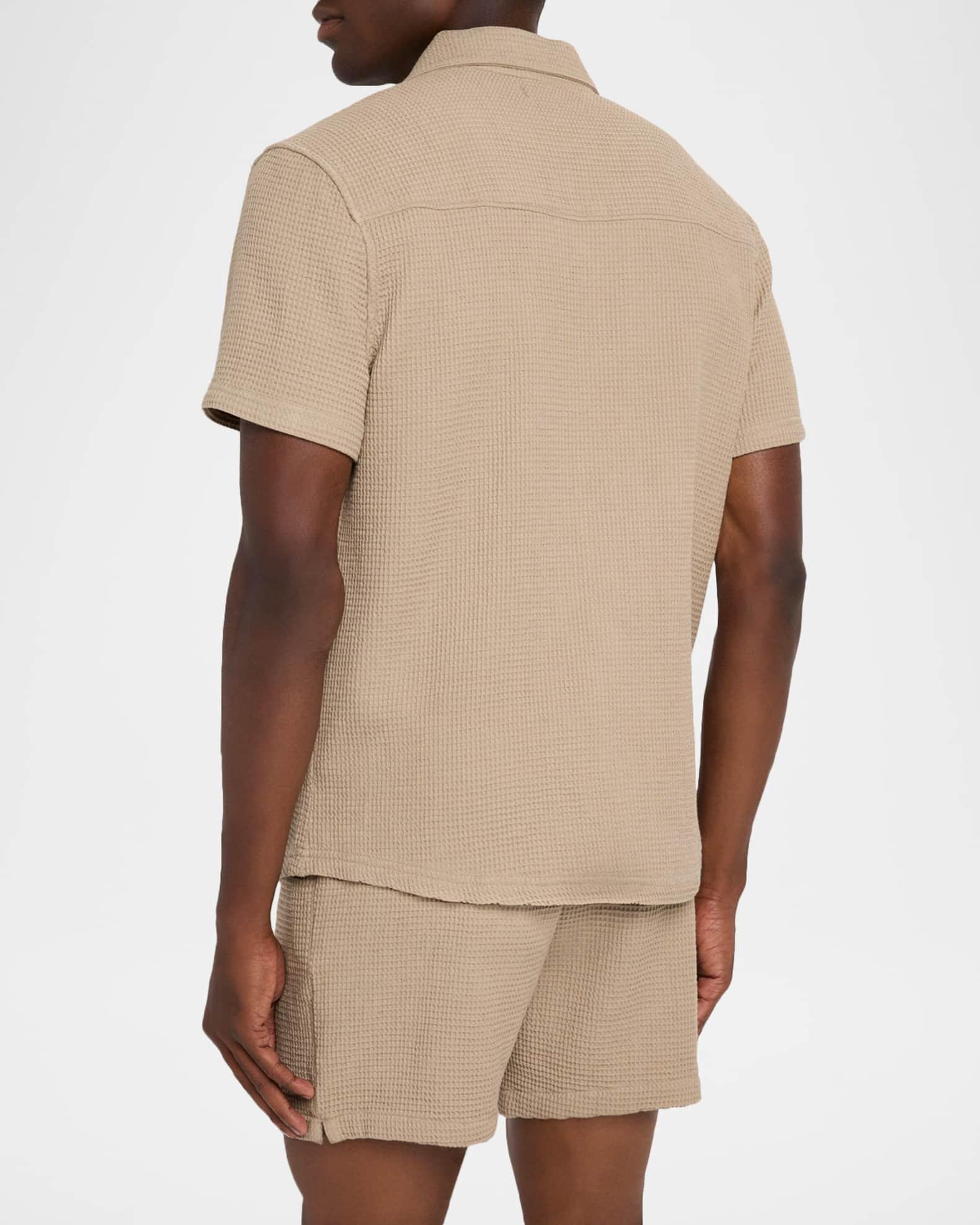 Men's Agoura Cotton Waffle Short-Sleeve Shirt Product Image