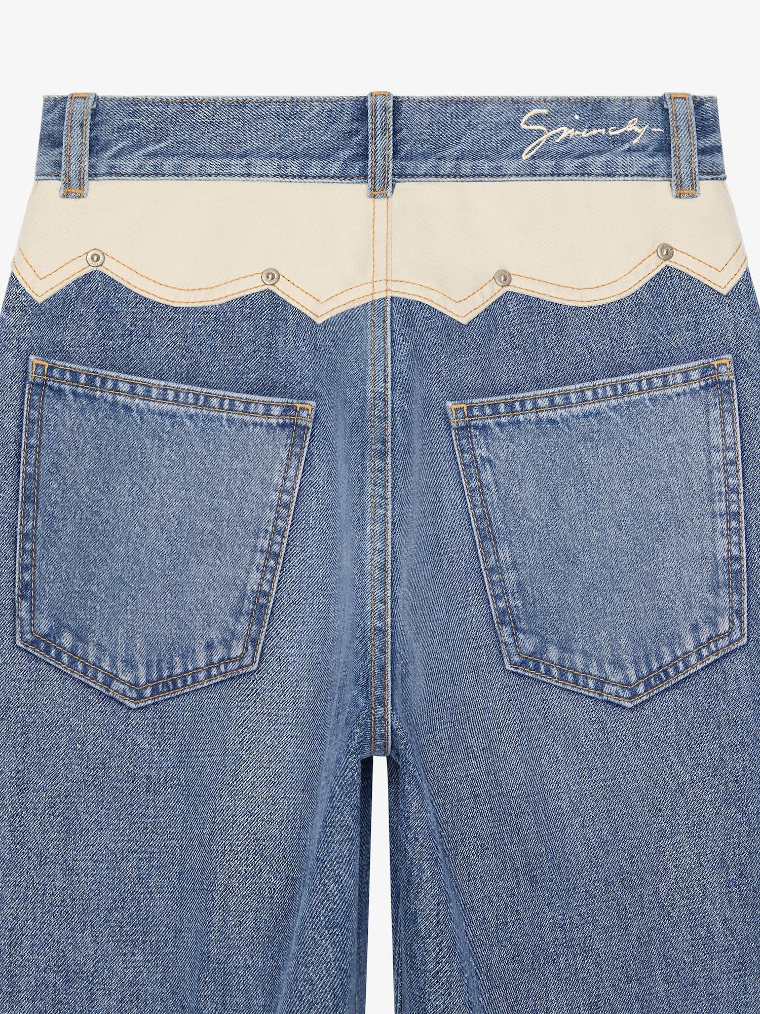 Slim fit jeans in denim with yoke Product Image