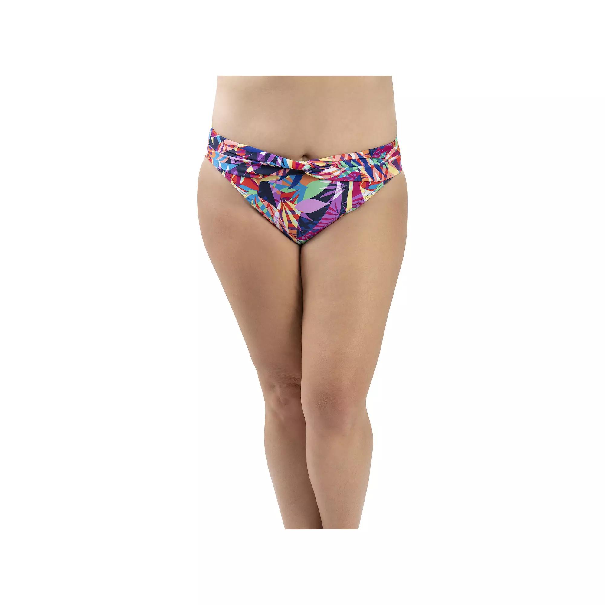 Women's Dolfin Aquashape UPF 50+ Print Twist-Front Swim Briefs,  Product Image