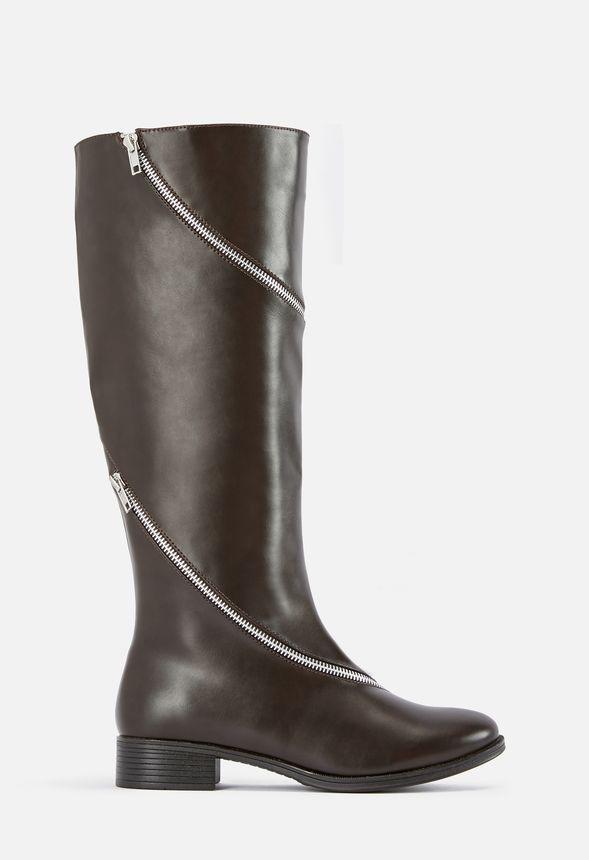 JustFab Margaux Platform Loafer Pump Womens Black/ White Size 8.5 Product Image