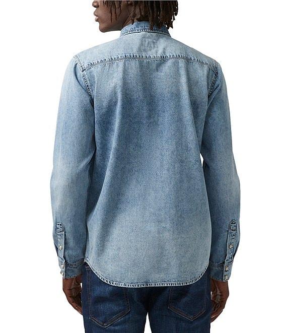 Buffalo David Bitton Sheldo Long Sleeve Denim Shirt Product Image