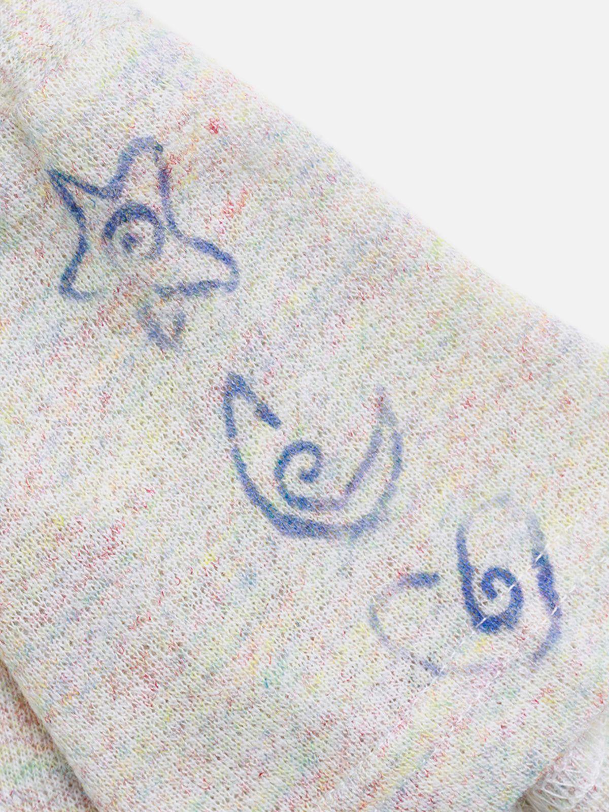 Aelfric Eden Star Graphic Cropped Knit Tee Female Product Image