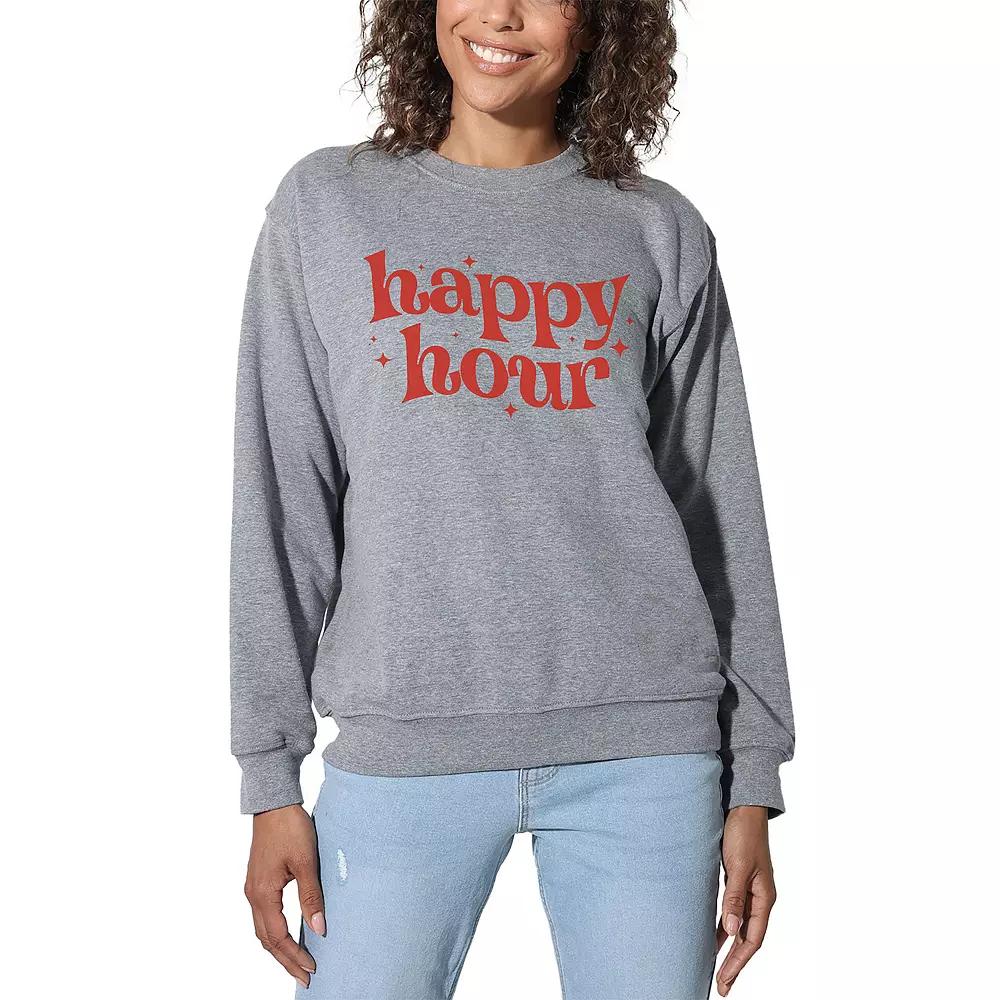 Women's Suburban Riot Happy Hour Willow Graphic Sweatshirt, Girl's,  Product Image