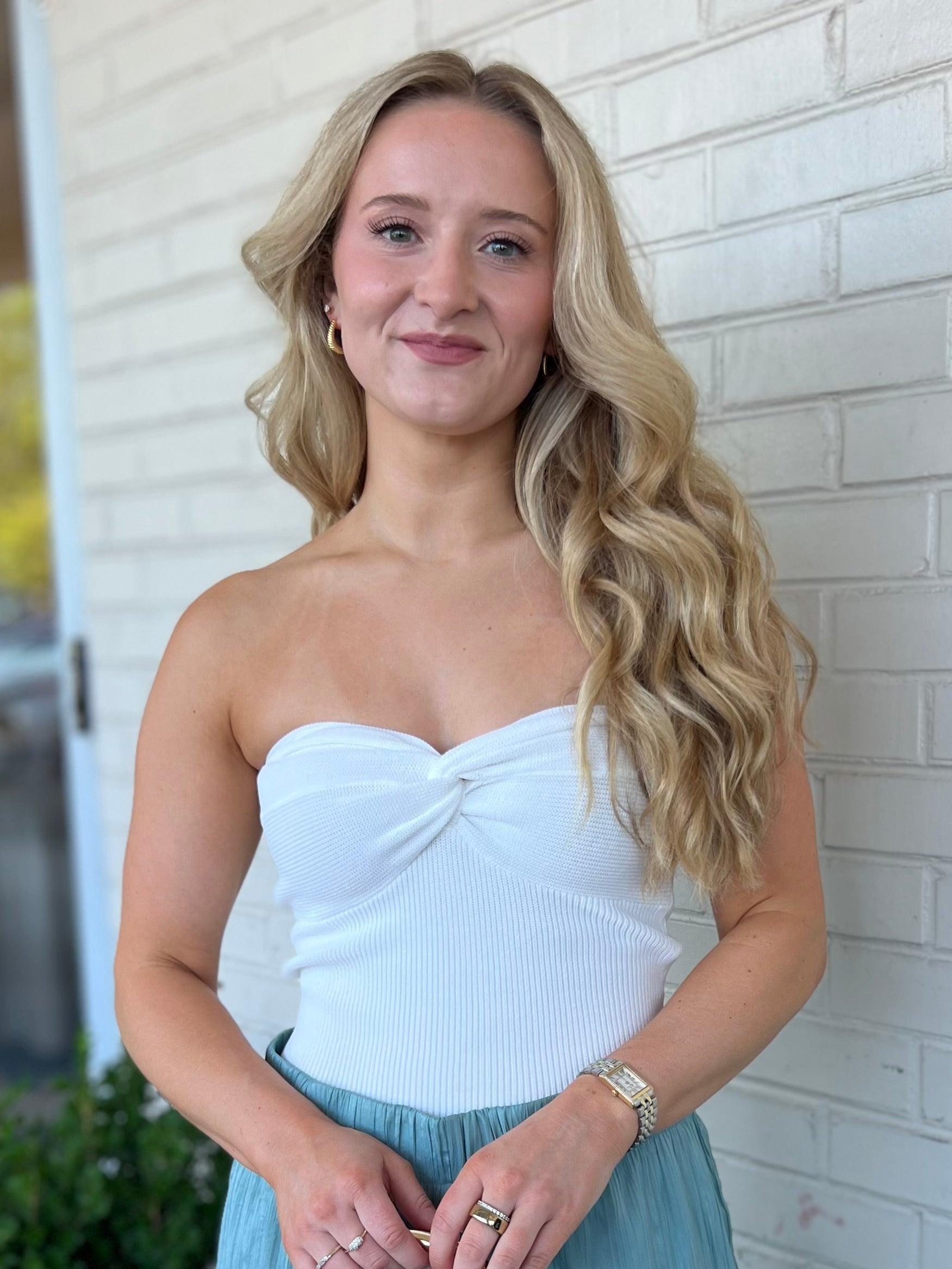 Laken Strapless Knit Top Product Image