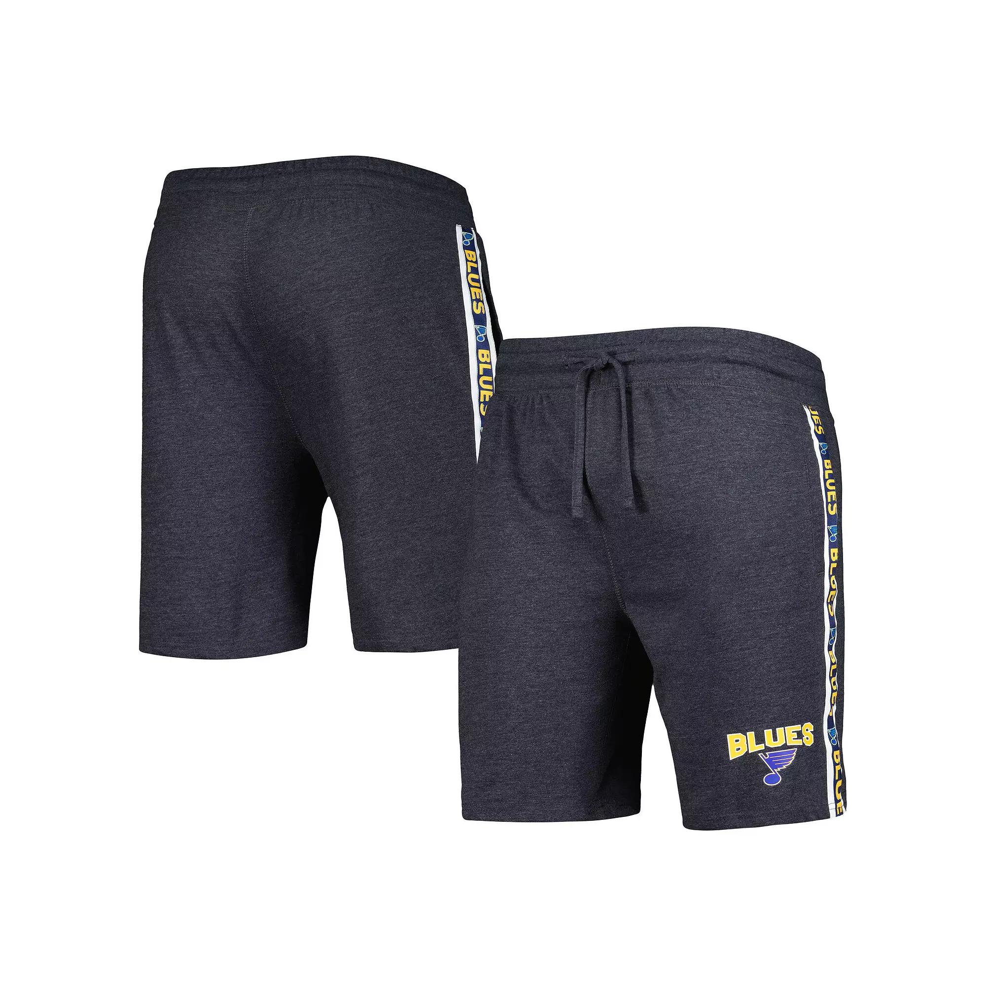 Men's Concepts Sport Charcoal St. Louis Blues Team Stripe Shorts,  Product Image