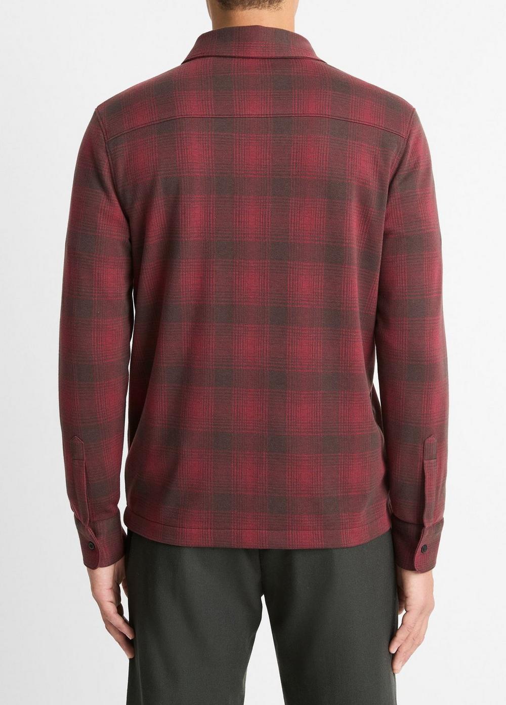 Ombré Plaid Cotton-Blend Shirt Product Image