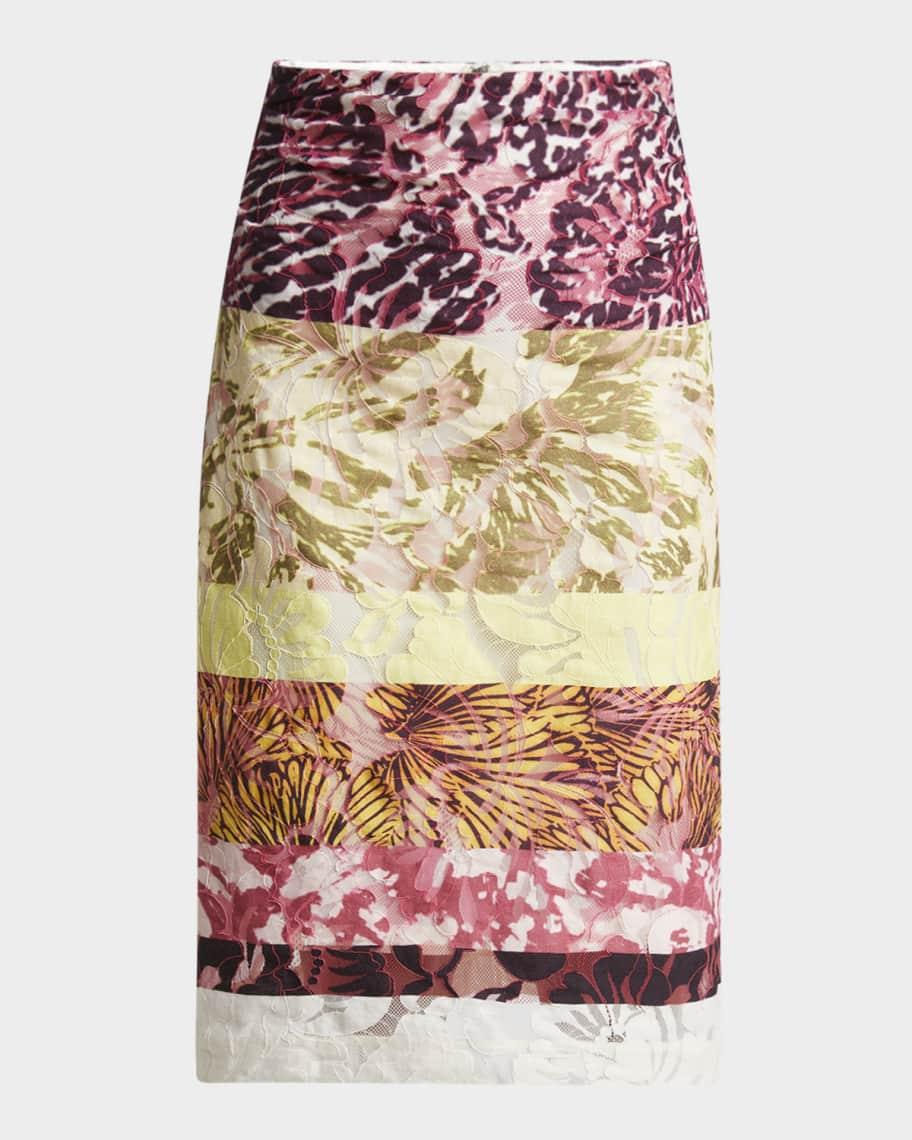 Stan Printed Midi Skirt Product Image