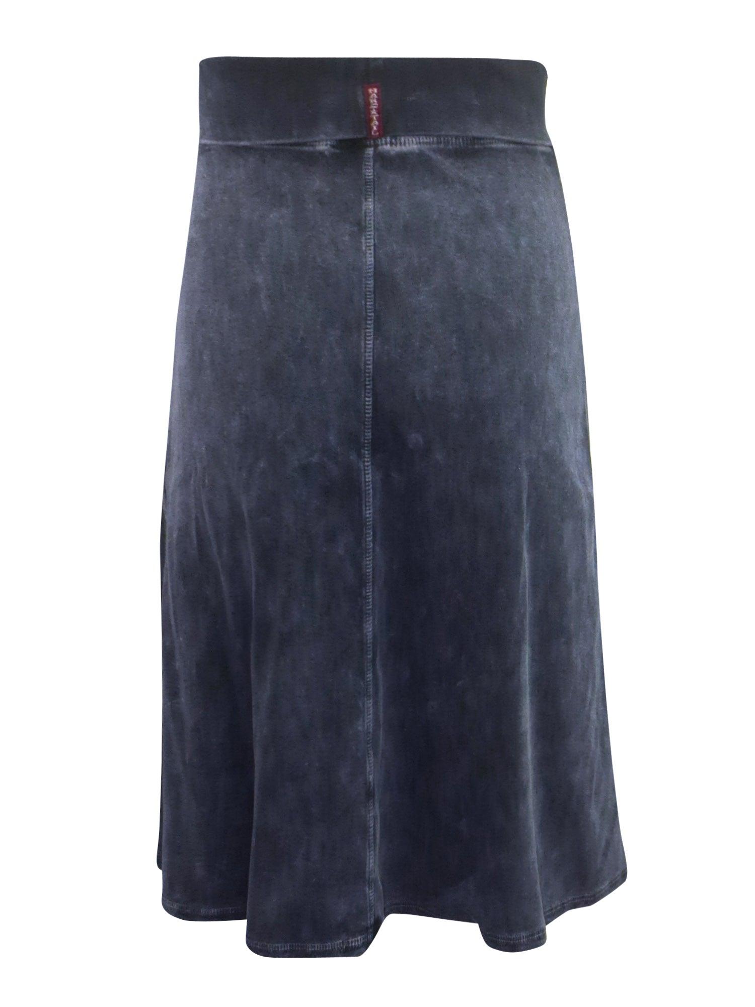 Hard Tail Forever Knee Length A-Line Rolldown Waist Skirt (Style B-126) Product Image