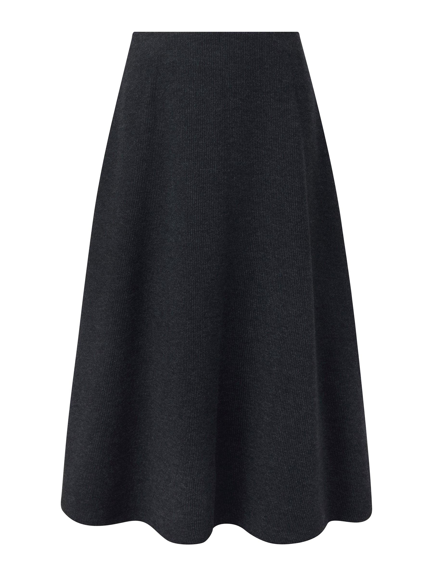 Shirt And Knit Sweater Vest And Skirt Three-Piece Set Product Image