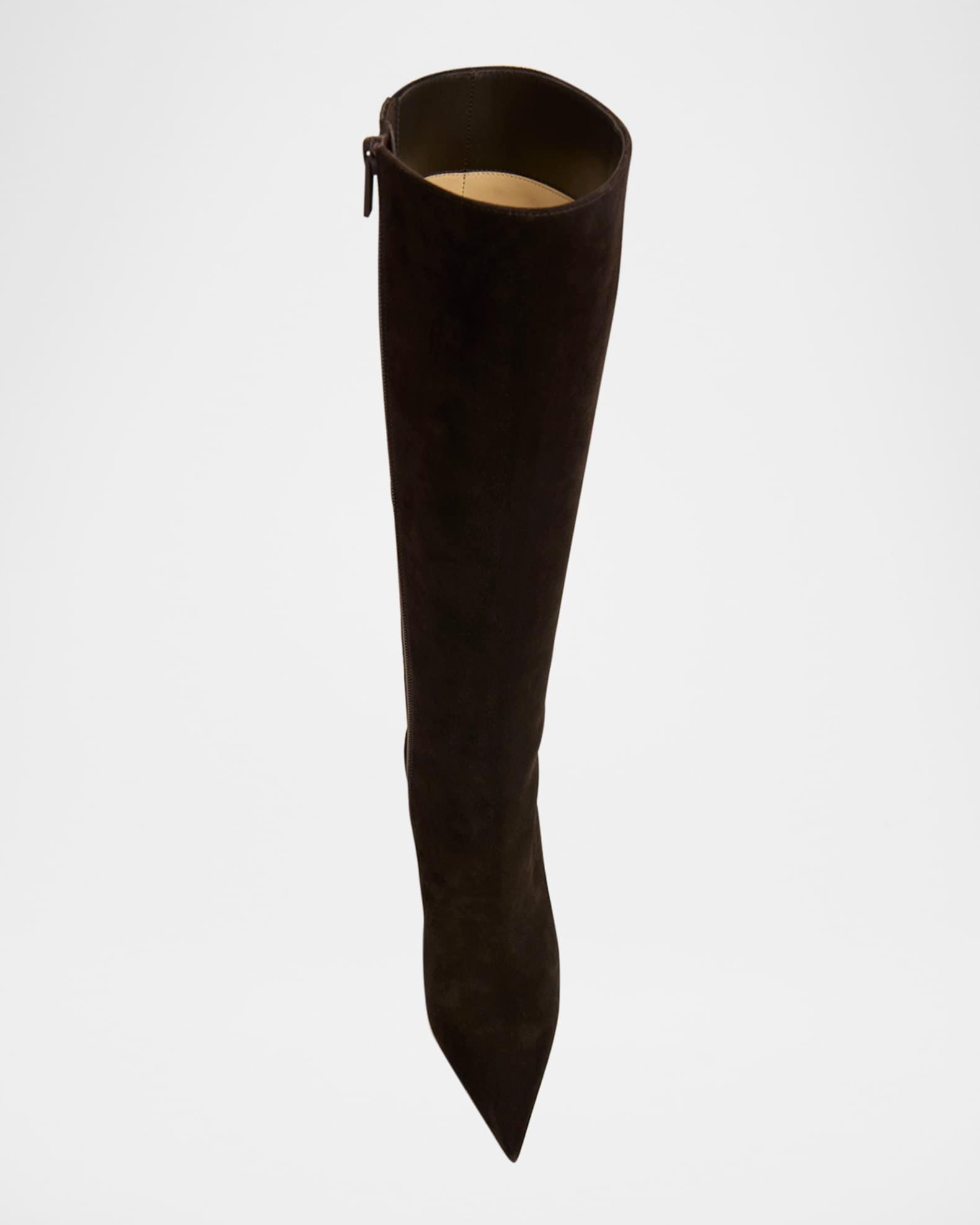 Kate Suede Red Sole Knee-High Boots Product Image
