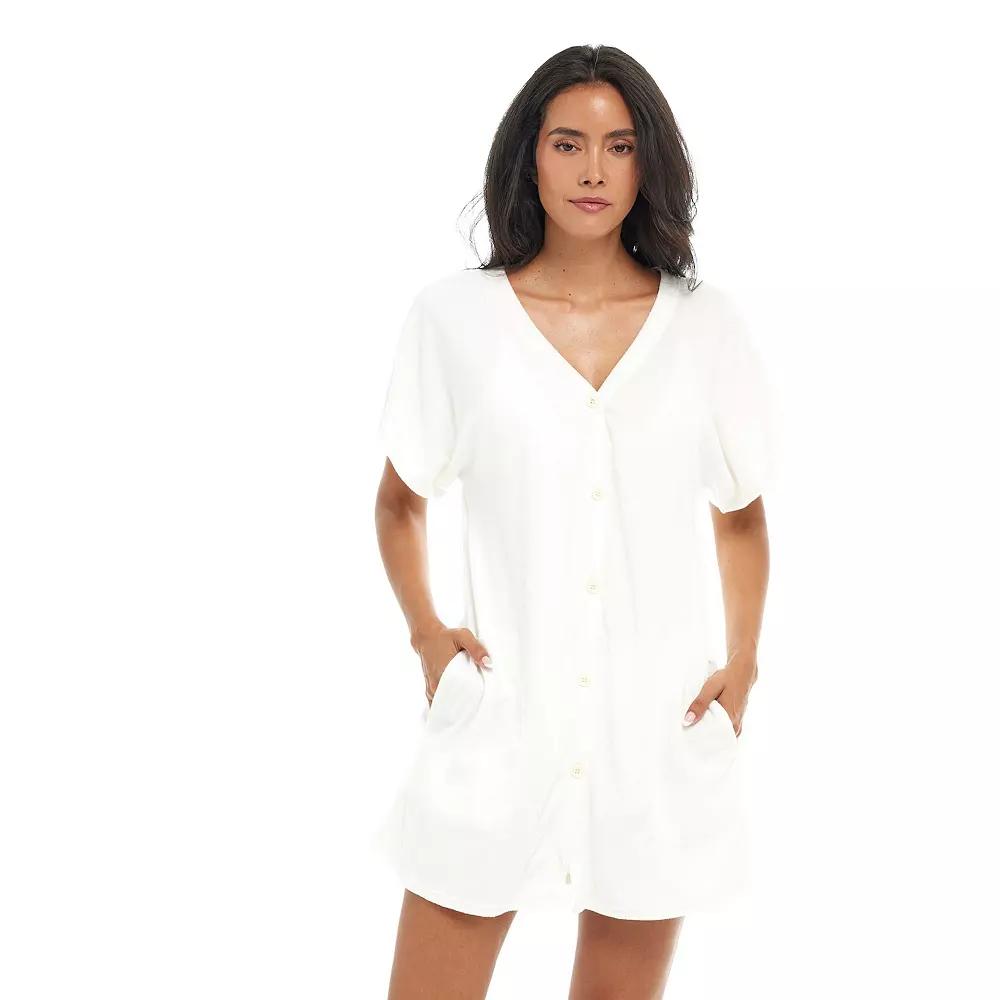 Women's Jordan Taylor Button Front Swim Cover Up with Pockets,  Product Image