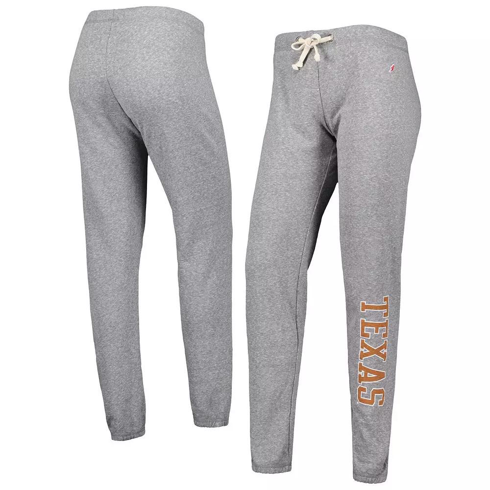 Women's League Collegiate Wear Heather Gray Texas Longhorns Victory Springs Tri-Blend Jogger Pants, Size: XL, Grey Product Image