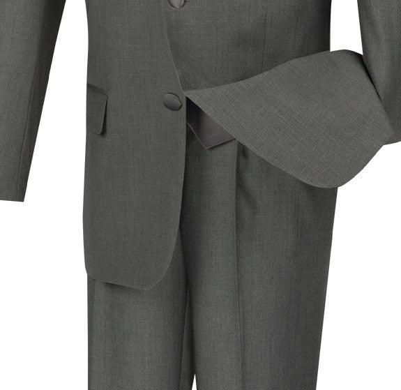 (38R, 40R, 42R, 48R) Santorini Collection - Regular Fit Gray Tuxedo 4 Piece with Vest Bow Tie Product Image