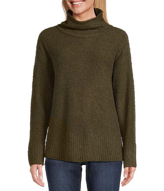Westbound Long Sleeve Mock Neck Side Zip Sweater Product Image