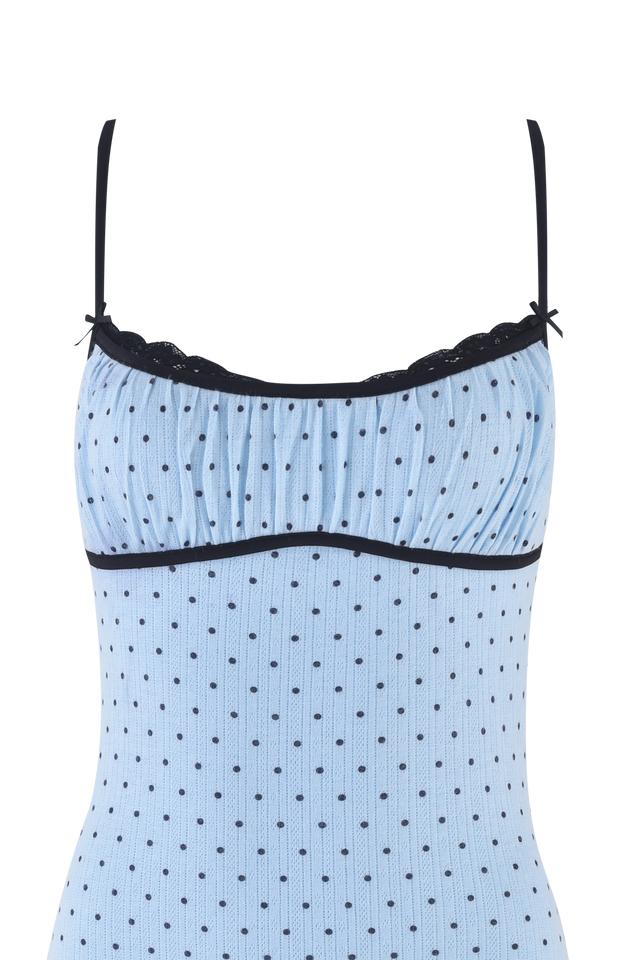 MILA SLIP DRESS - BLUE Product Image