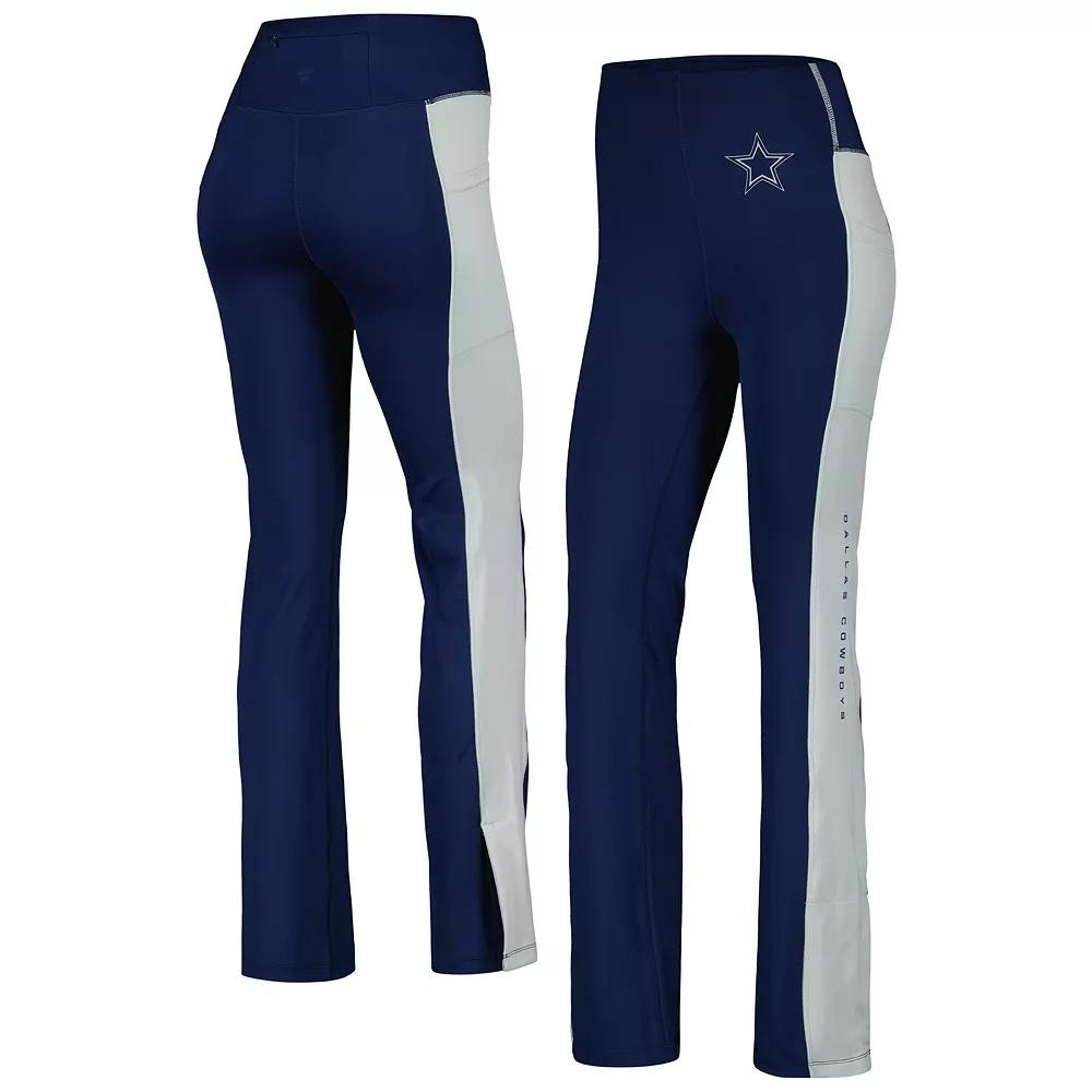 Women's Fanatics Navy Dallas Cowboys Studio Fitted Flared Leggings, Size: Large, Blue Product Image