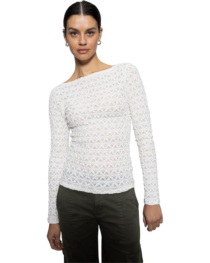 Women's Sanctuary Long Sleeve Boatneck T-shirt Product Image
