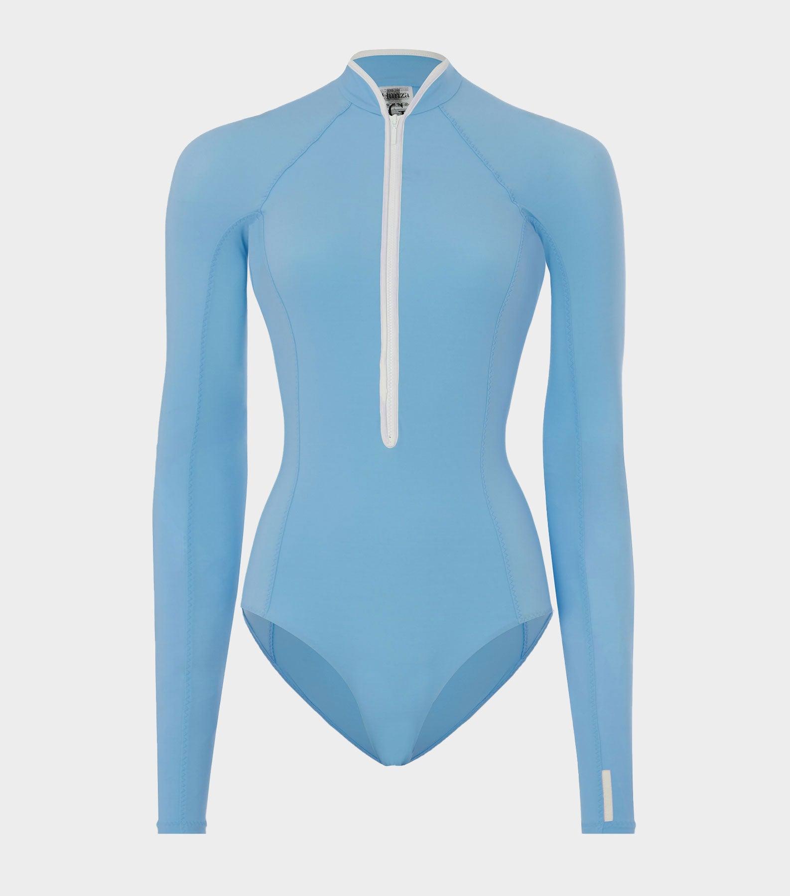 Tyra UPF 50+ Swim - Cornflower/White Product Image