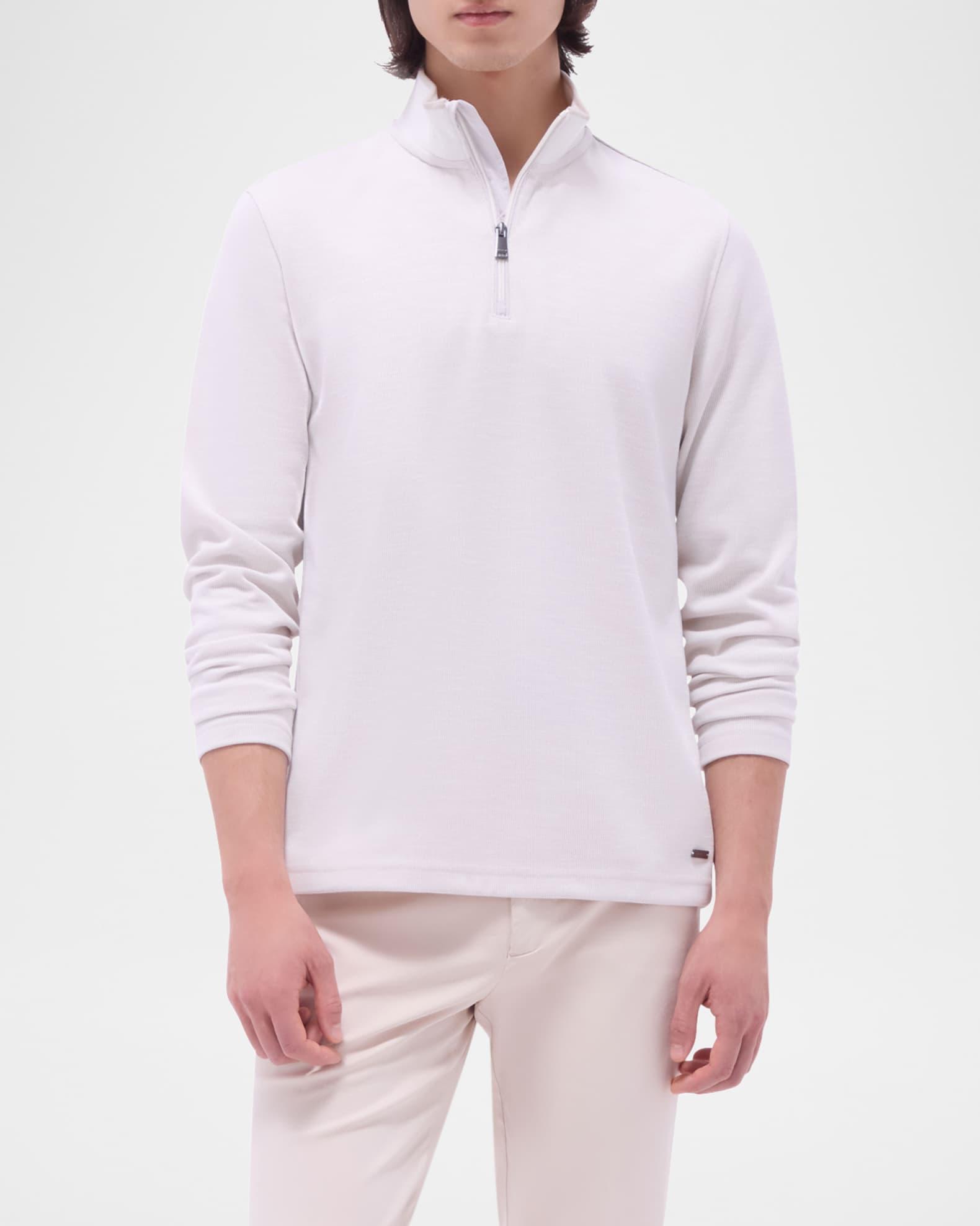 Men's Long-Sleeve Quarter-Zip Knit Sweater Product Image
