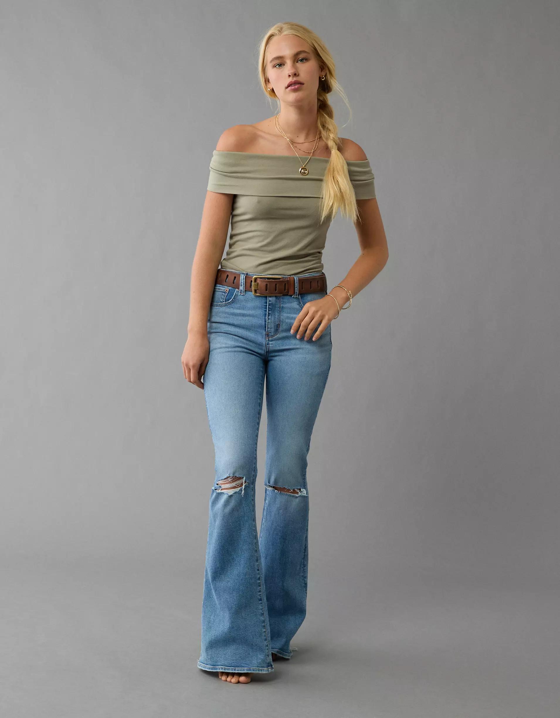 AE Off The Shoulder Foldover Top Product Image