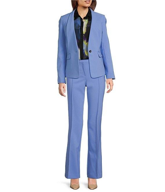 DKNY By Donna Karan Tech Tailoring Pintuck Wide Leg Zipper-Pocket Pant Product Image