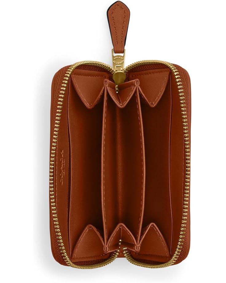 Small Zip Around Card Case with Pillow Quilting Product Image