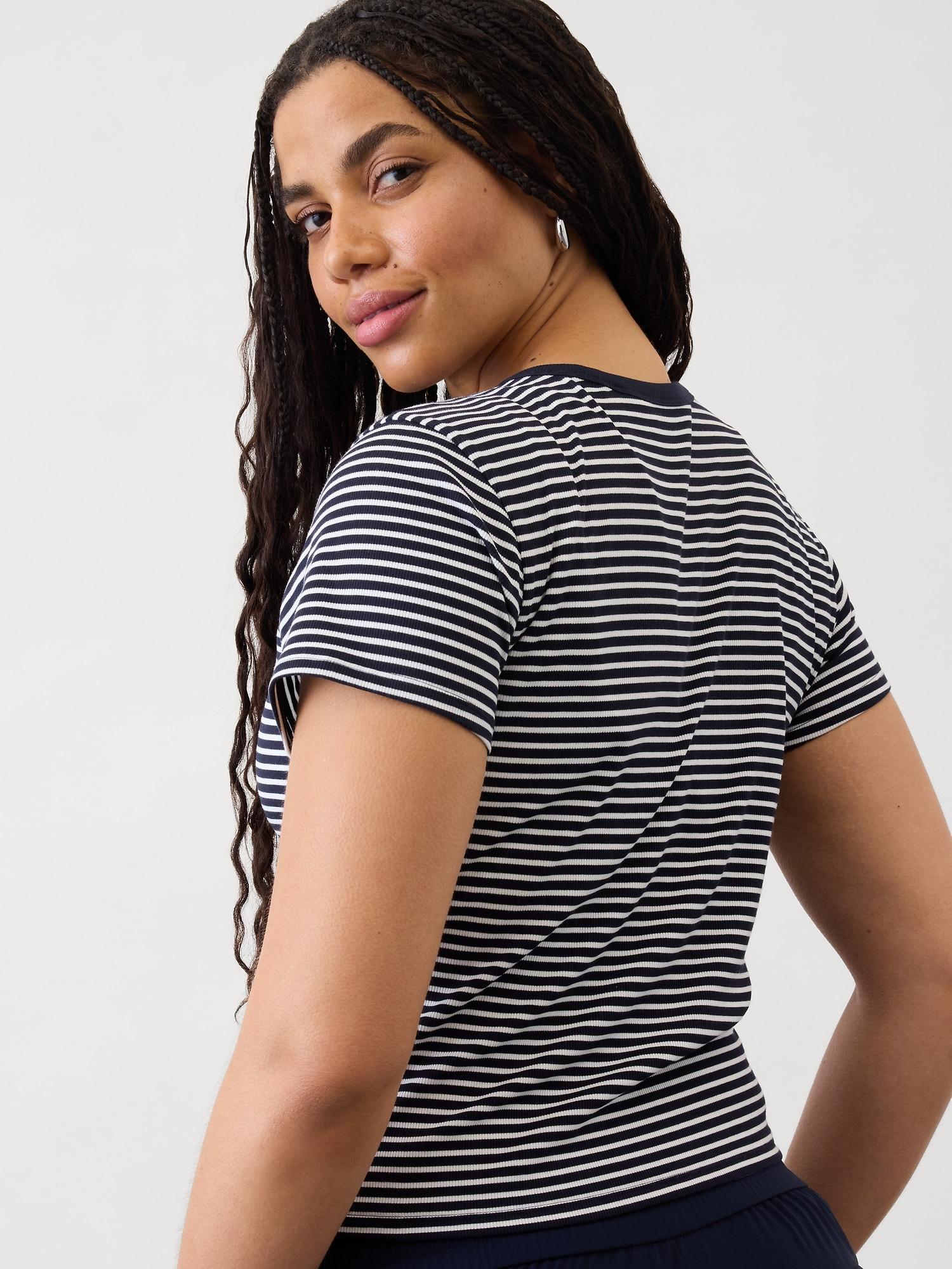 Signature Rib Crop Tee Product Image